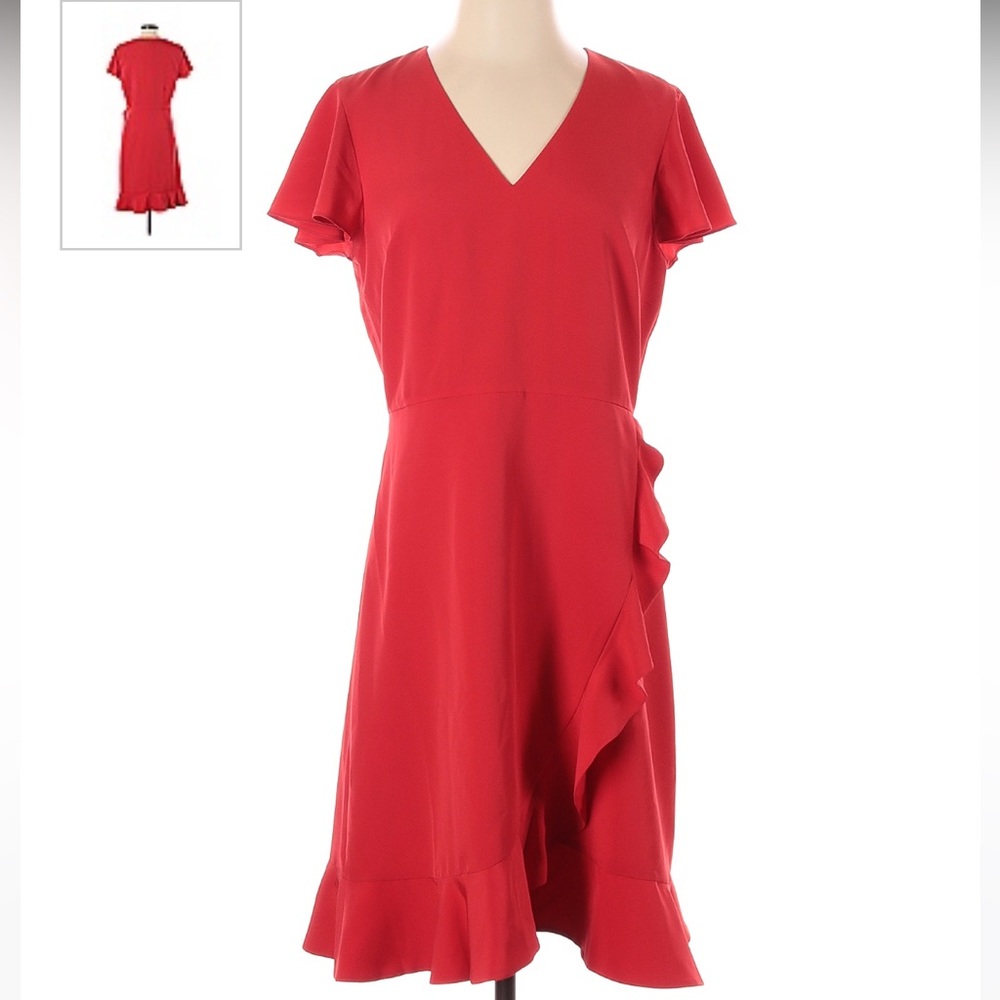 Size 12 Draper James red wrap dress